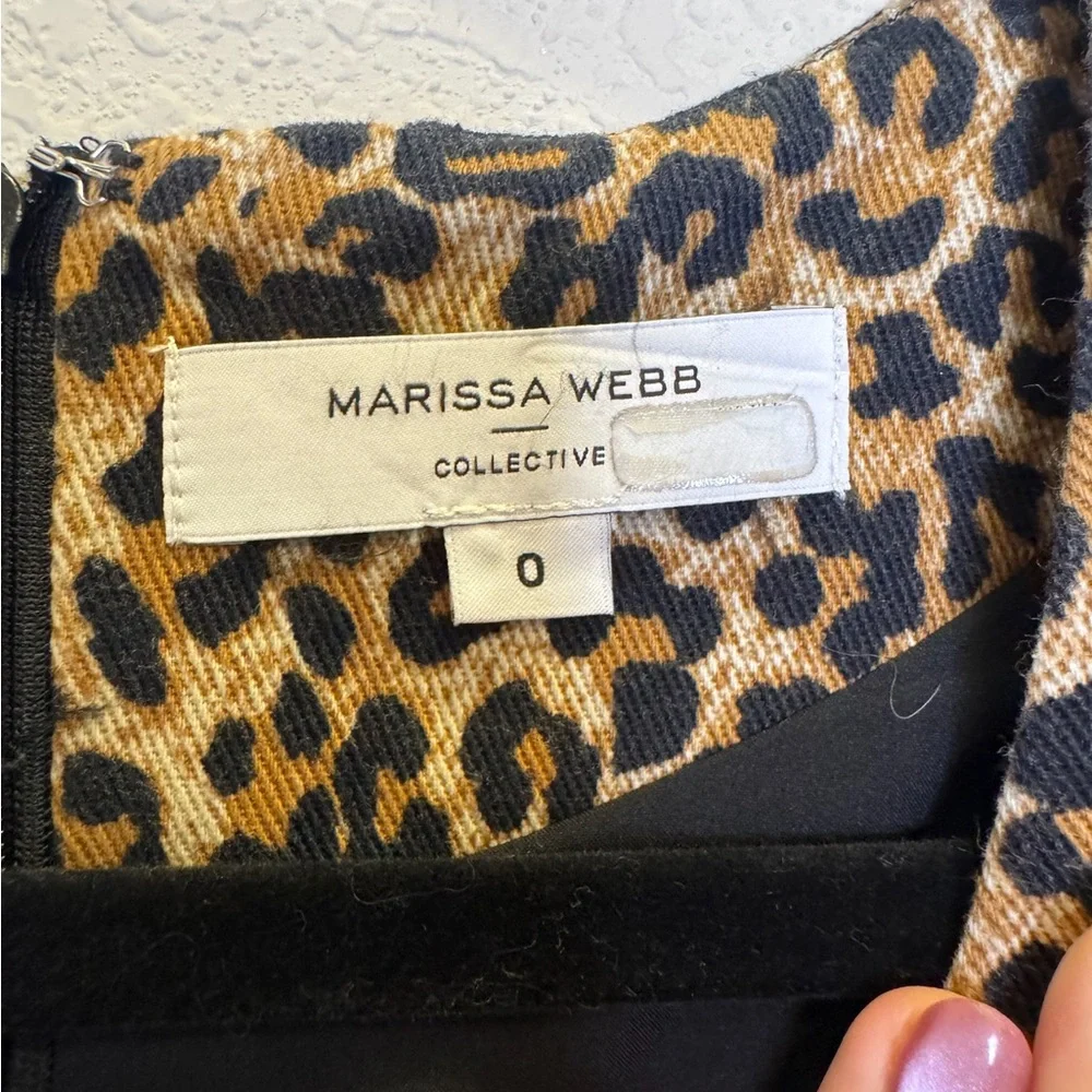 Marissa Webb Women’s Animal Print Mini Dress sz 0